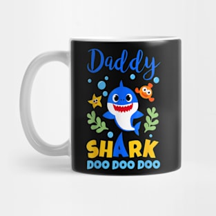 Daddy Papa Of The Shark Birthday Family Matching Birthday Mug